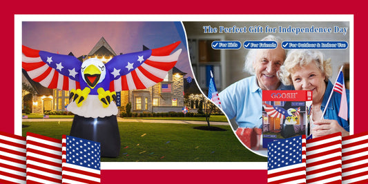 Soar Into the July 4th: Inflatable Eagle with Patriotic Power