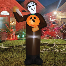 Load image into Gallery viewer, Halloween Inflatable 6FT Scary Pumpkin Killer with Built-in LEDs Blow Up Yard Decoration for Holiday Party Indoor, Outdoor, Yard, Garden, Lawn
