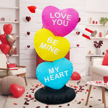 Load image into Gallery viewer, 4FT Valentines Day Inflatable in Hearts shape
