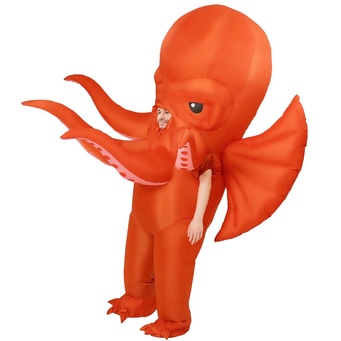GOOSH Inflatable Octopus Costume for Adult Halloween Costume Women Man Funny Blow up Costume for Halloween Party Cosplay