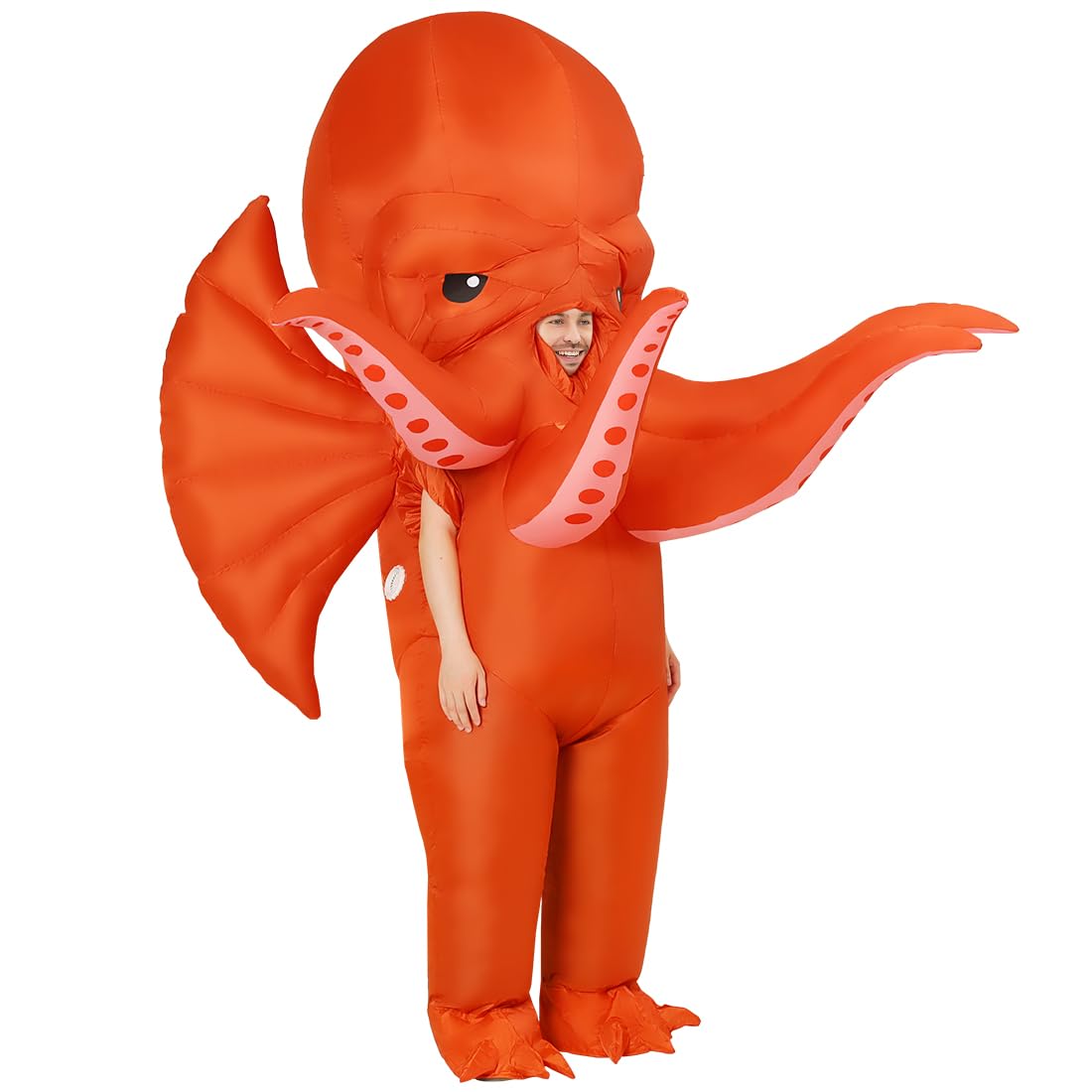 GOOSH Inflatable Octopus Costume for Adult Halloween Costume Women Man Funny Blow up Costume for Halloween Party Cosplay