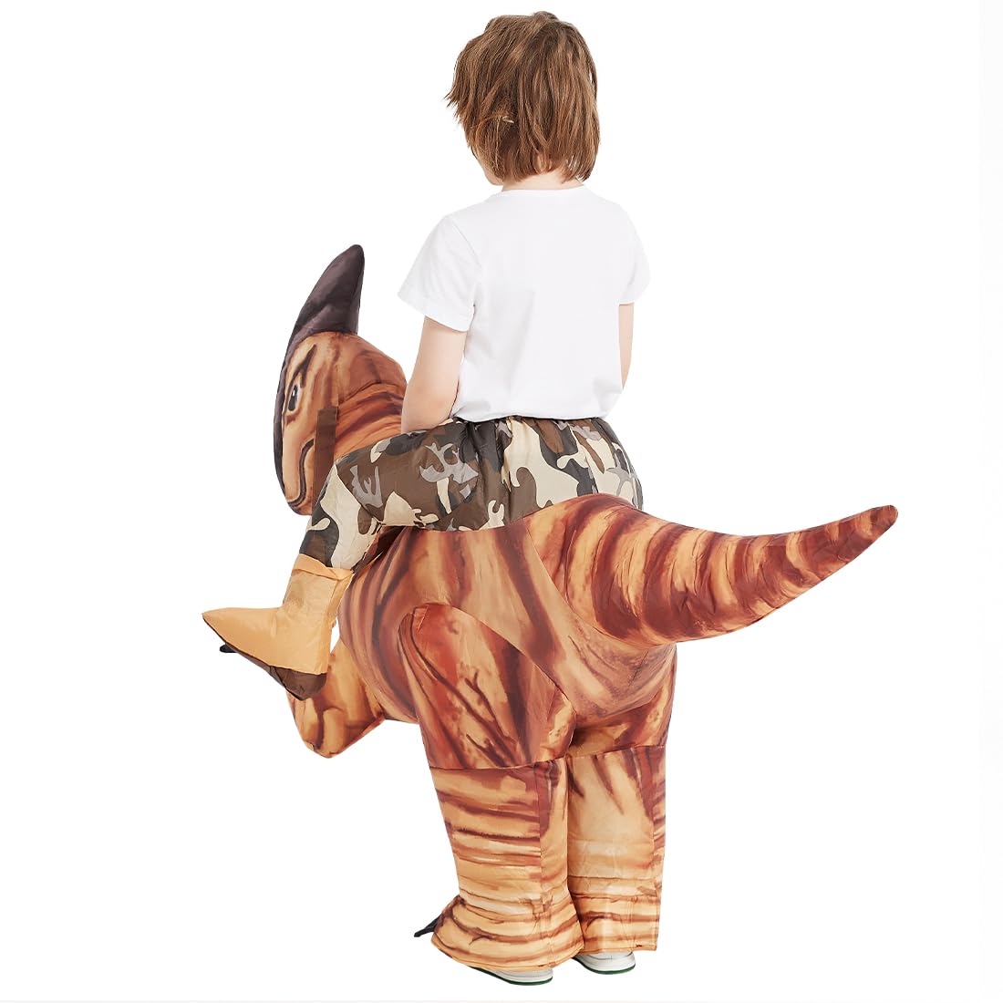 GOOSH Dinosaur Costume for Kids Halloween Costume Original Inflatable Dinosaur Blow Up Costumes for Halloween Holiday Party Cosplay Unisex 48INCH