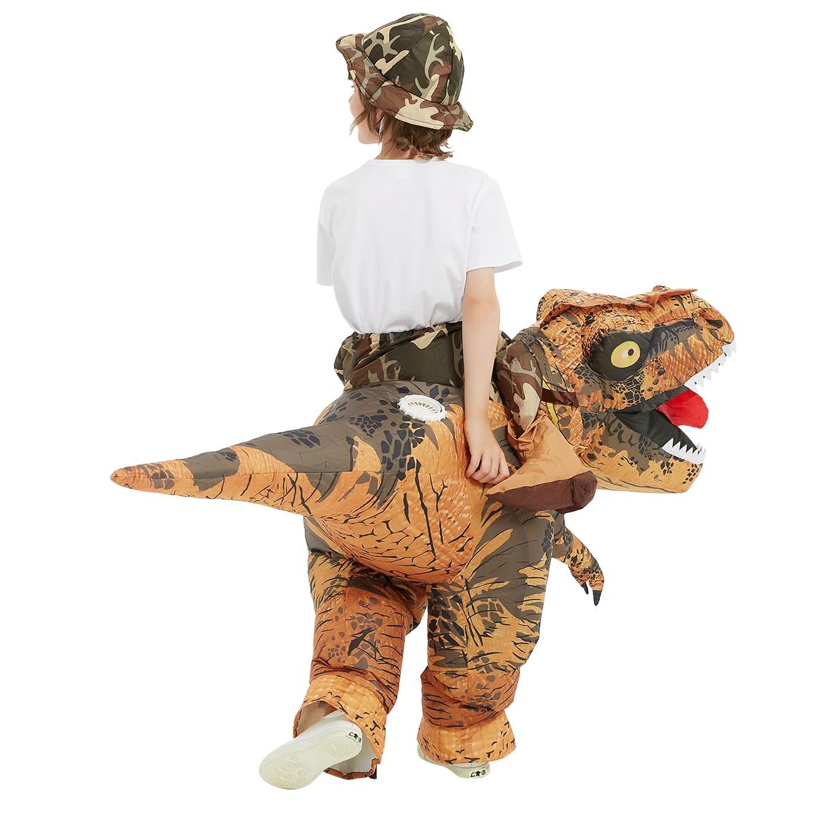 GOOSH Inflatable Dinosaur Costume – Fun T-Rex Outfit for Kids & Adults, Perfect for Halloween, Parties, and Cosplay