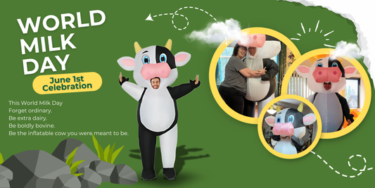 Celebrate World Milk Day the GOOSH Way – Inflatable Cow Style