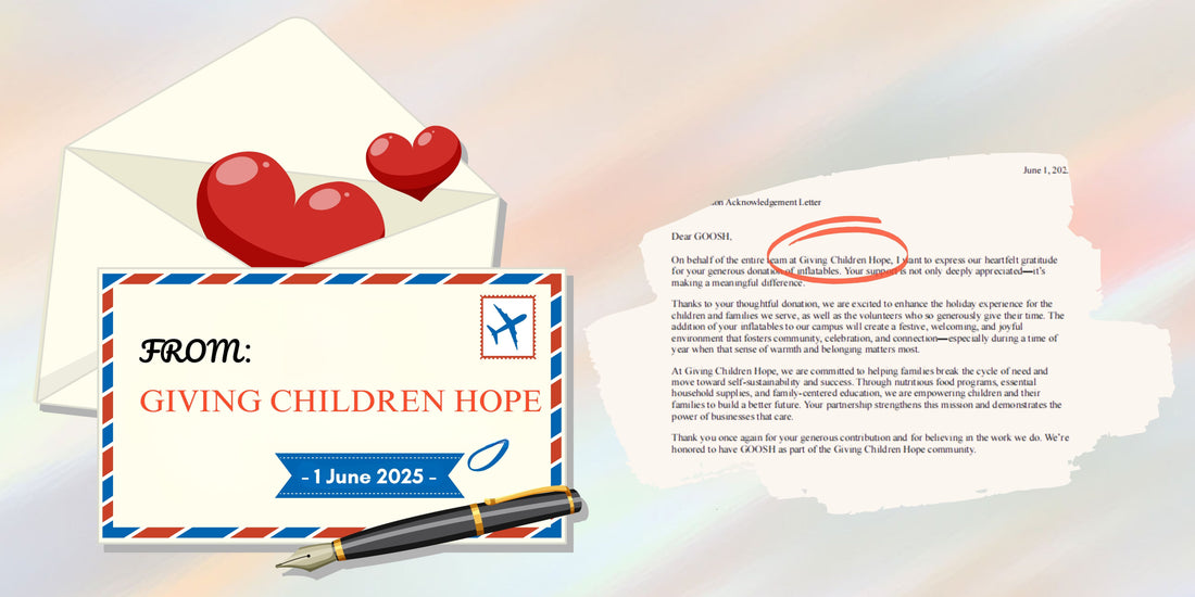 Inflating Hope with Giving Children Hope: GOOSH’s Mission in Motion