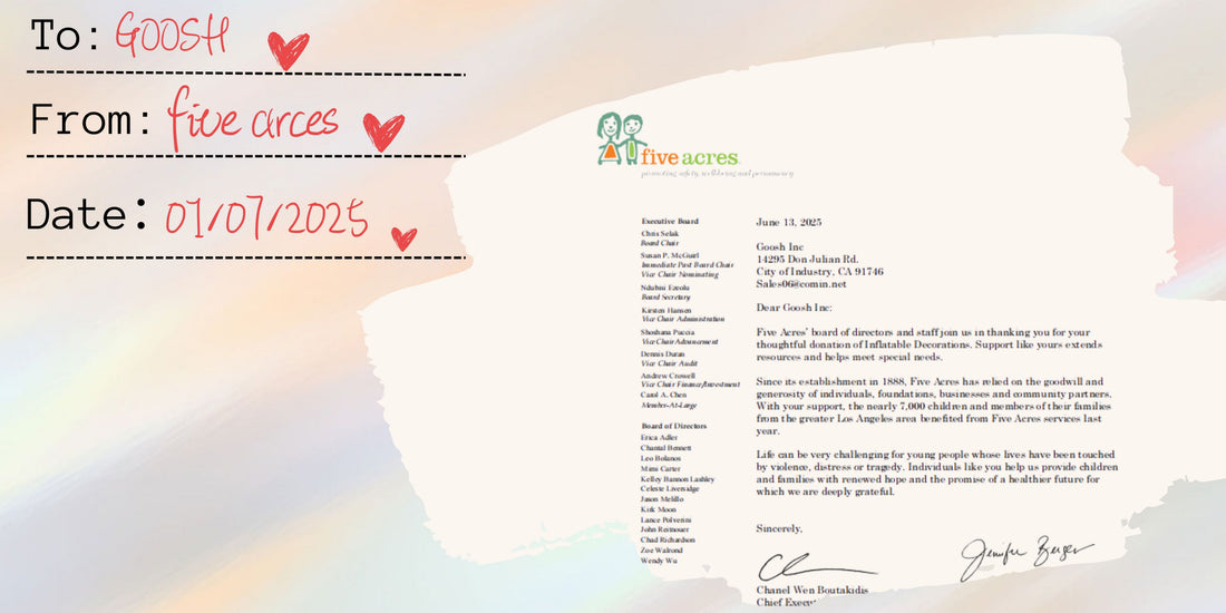 Inflating Hope with Five Acres: GOOSH’s Mission in Motion