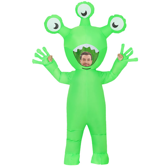GOOSHY Halloween Inflatable Alien Costume Adult Dress-Up Costumes Adults Blow Up Costumes Inflatables Funny Ride on Blow up Cosplay Costumes for Men and Women
