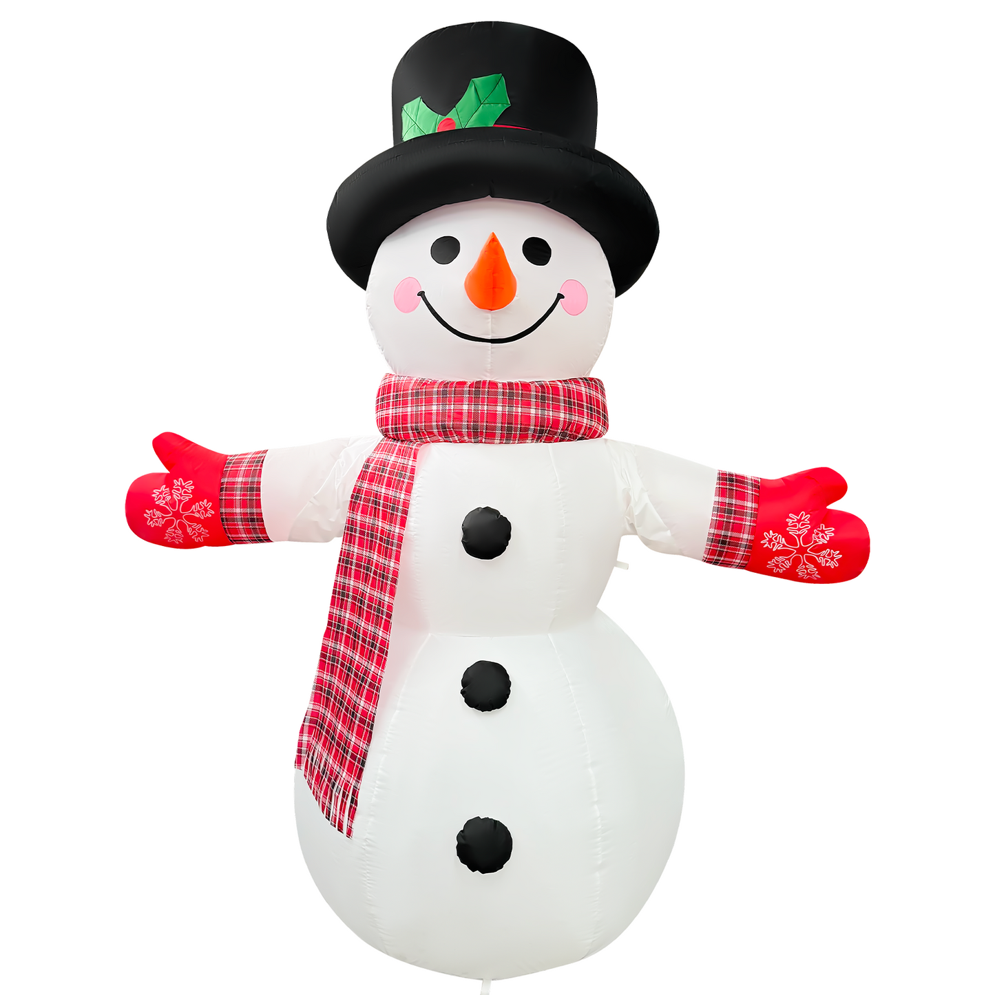 GOOSH 8FT Animated Waving Snowman Inflatable with LED Lights for Outdoor Christmas Décor