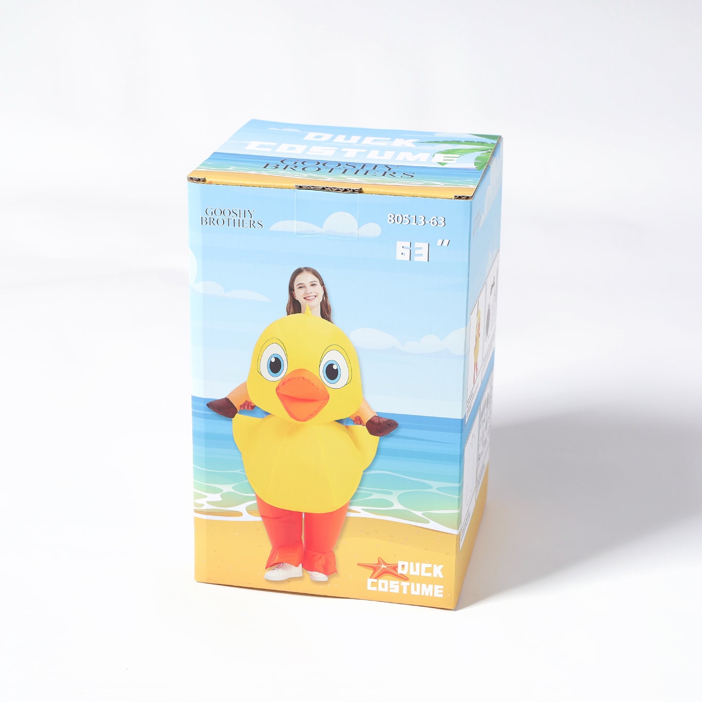 GOOSHY BROTHERS Inflatable Duck Costume Adult dress-up costumes Halloween Blow up Funny Party Halloween Costume for Men/Women