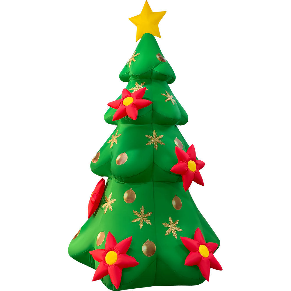 GOOSH 8.3 FT Christmas Tree Inflatable with Magic Spinning LED Lights and Music Outdoor Blow Up Yard Decoration