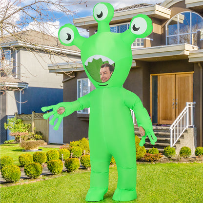 GOOSHY Halloween Inflatable Alien Costume Adult Dress-Up Costumes Adults Blow Up Costumes Inflatables Funny Ride on Blow up Cosplay Costumes for Men and Women
