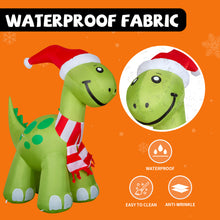 Load image into Gallery viewer, GOOSH 6.2ft Christmas Inflatables Outdoor Decorations, Blow Up Dinosaur Inflatable with Built-in LEDs for Christmas Indoor Outdoor Yard Lawn Garden Decorations #27300

