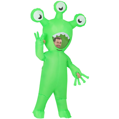 GOOSHY Halloween Inflatable Alien Costume Adult Dress-Up Costumes Adults Blow Up Costumes Inflatables Funny Ride on Blow up Cosplay Costumes for Men and Women