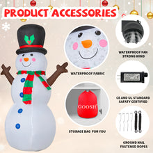 Load image into Gallery viewer, 5 FT Christmas Inflatable Outdoor Snowman with Gentleman Hat

