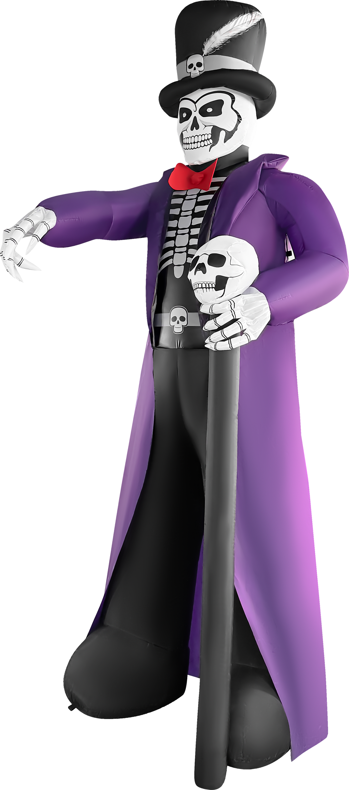 GOOSH 9ft Skeleton Gentleman with Top Hat Halloween Inflatable Yard Decoration