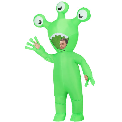 GOOSHY Halloween Inflatable Alien Costume Adult Dress-Up Costumes Adults Blow Up Costumes Inflatables Funny Ride on Blow up Cosplay Costumes for Men and Women