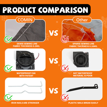 GOOSH 6.6 FT Christmas Inflatable Santa Claus on Polar Bear, Blow Up Yard Decorations with Built-in LEDs for Christmas Indoor Outdoor Yard Lawn Garden Decoration #27255