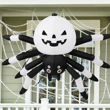 Load image into Gallery viewer, GOOSH 5 FT Width Halloween Inflatables Outdoor Decorations Spider with Magic Light, Blow Up Yard Decorations with LED Lights for Party Yard Garden Lawn
