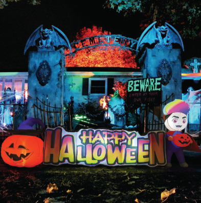 11.4 FT Long Happy Halloween Inflatable Sign