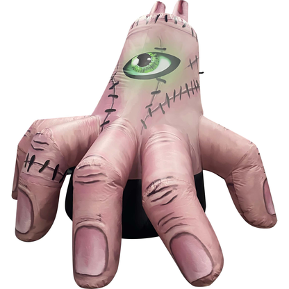 GOOSH 6 FT Halloween Inflatables Hand Outdoor Decorations Blow Up Yard Scary Giant with Built-in LEDs for Indoor Party Garden Lawn Decor