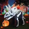 6.5FT Halloween Inflatable Dinosaur with Cat