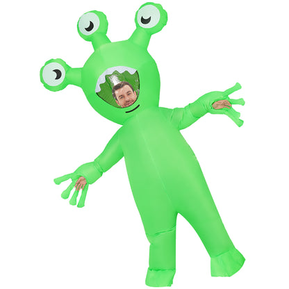 GOOSHY Halloween Inflatable Alien Costume Adult Dress-Up Costumes Adults Blow Up Costumes Inflatables Funny Ride on Blow up Cosplay Costumes for Men and Women