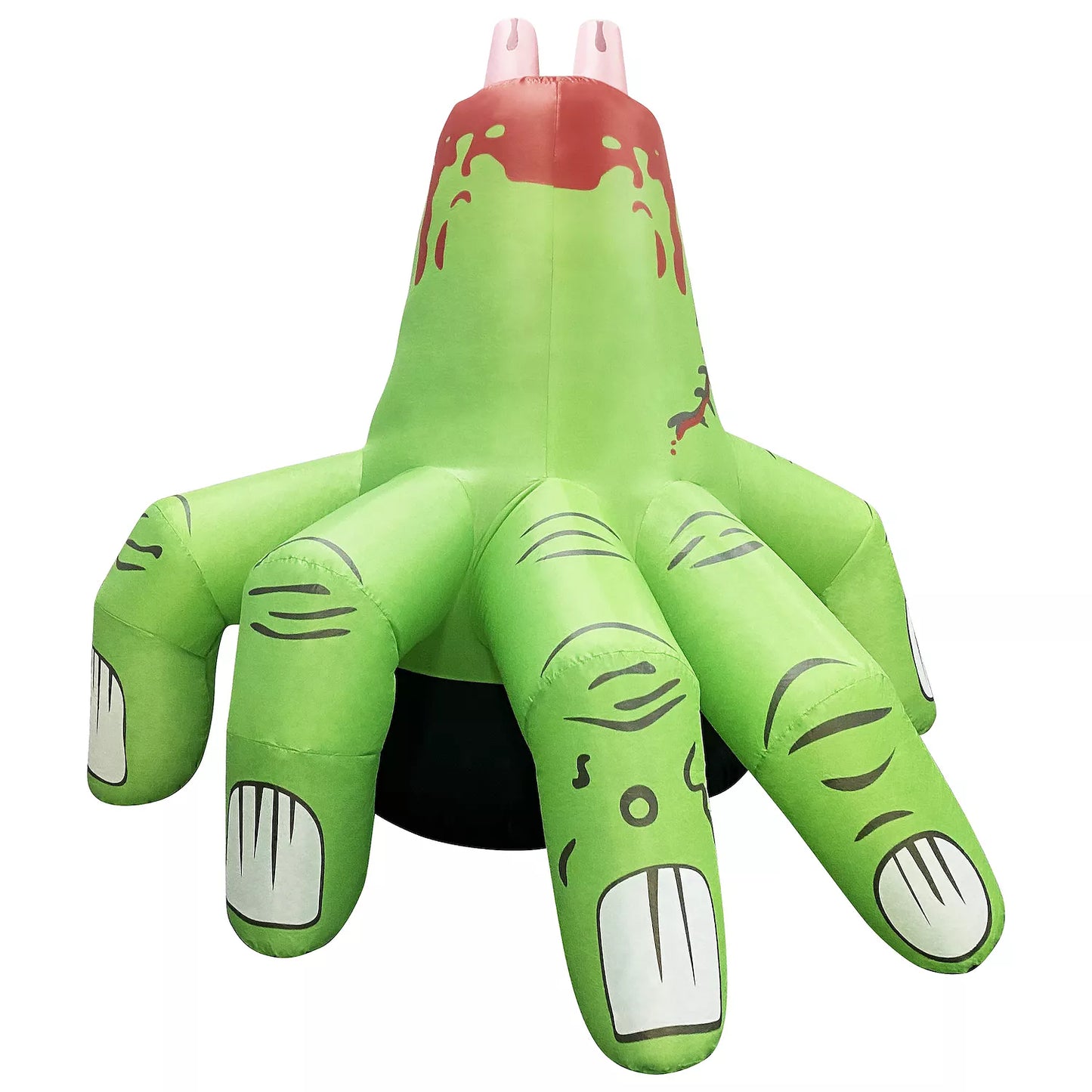 GOOSH 6 FT Halloween Inflatables Hand Outdoor Decorations Blow Up Yard Scary Green Giant with Built-in LEDs for Indoor Party Garden Lawn Decor