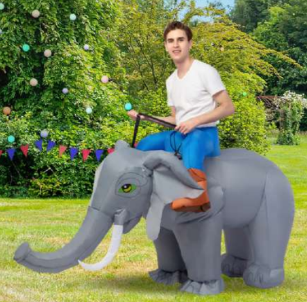 #80233 72 inch Adult Inflatable Elephant Costume