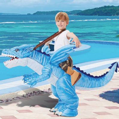 GOOSH Inflatable Dinosaur Costume for Kids Halloween Costumes Boys Girls Funny Blow up Costume for Halloween Party Cosplay