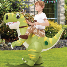Load image into Gallery viewer, GOOSH Inflatable Dinosaur Costume for Adult Halloween Costume Women Man Funny Blow up Costume for Halloween Party Cosplay
