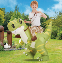 Load image into Gallery viewer, GOOSH Inflatable Dinosaur Costume for Adult Halloween Costume Women Man Funny Blow up Costume for Halloween Party Cosplay
