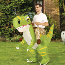 Load image into Gallery viewer, GOOSH Inflatable Dinosaur Costume for Adult Halloween Costume Women Man Funny Blow up Costume for Halloween Party Cosplay
