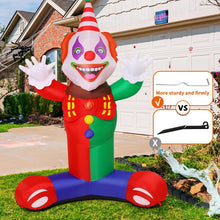 Load image into Gallery viewer, Goosh 7 FT Halloween Inflatables Outdoor Decorations Laugh Clown Blow Up Yard Decoration with Built-in LEDs for Garden Lawn Party Decor
