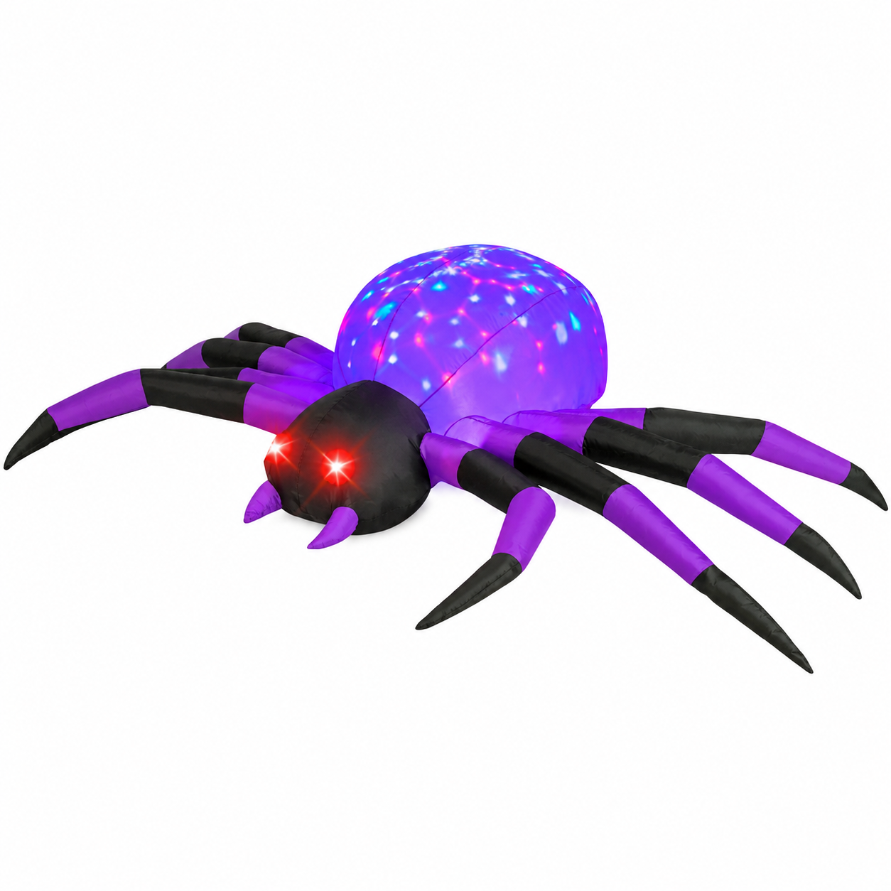 GOOSH 9ft Light-Up Inflatable Spider Halloween Yard Decoration