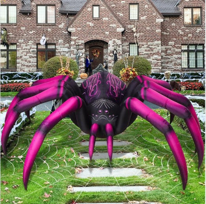 GOOSH 9FT Inflatable Halloween Spider – Light-Up Creepy Yard Decoration
