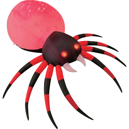 GOOSH 12 FT Width Halloween Inflatable Spider Outdoor Decoration with Magic Light, Blow Up Yard Inflatables Holiday Inflatables for Outdoor Yard Garden Lawn Decor