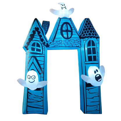 GOOSH 11.8FT Haunted House Archway with Ghosts Halloween Inflatable