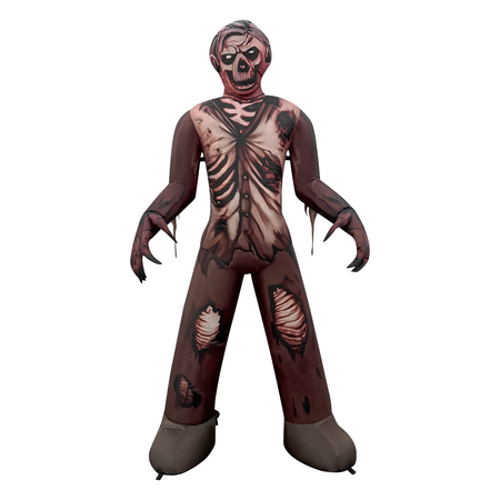 GOOSH 6FT Inflatable Zombie Skeleton – Light-Up Halloween Yard Decoration