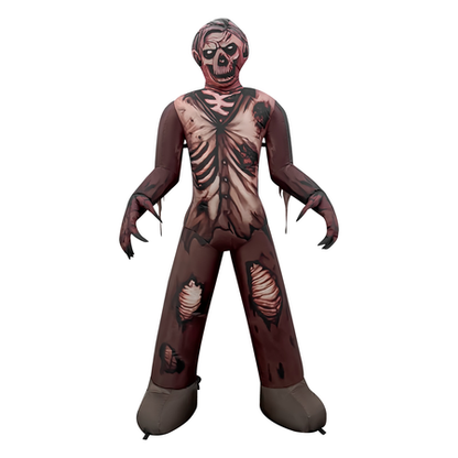 GOOSH 6FT Inflatable Zombie Skeleton – Light-Up Halloween Yard Decoration