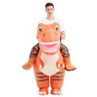 GOOSH Inflatable Dinosaur Costume Halloween Blow up Costumes for Boys Girls Funny Riding T Rex Air Costume for Party Cosplay