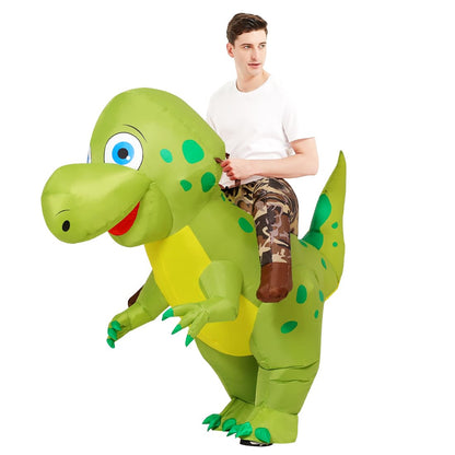 GOOSH Inflatable T-Rex Dinosaur Costume – Fun, Hilarious, and Realistic Blow-Up Dinosaur Outfit for Kids & Adults, Perfect for Halloween, Parties, and Special Events