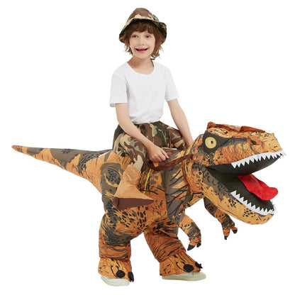 GOOSH Inflatable Dinosaur Costume – Fun T-Rex Outfit for Kids & Adults, Perfect for Halloween, Parties, and Cosplay