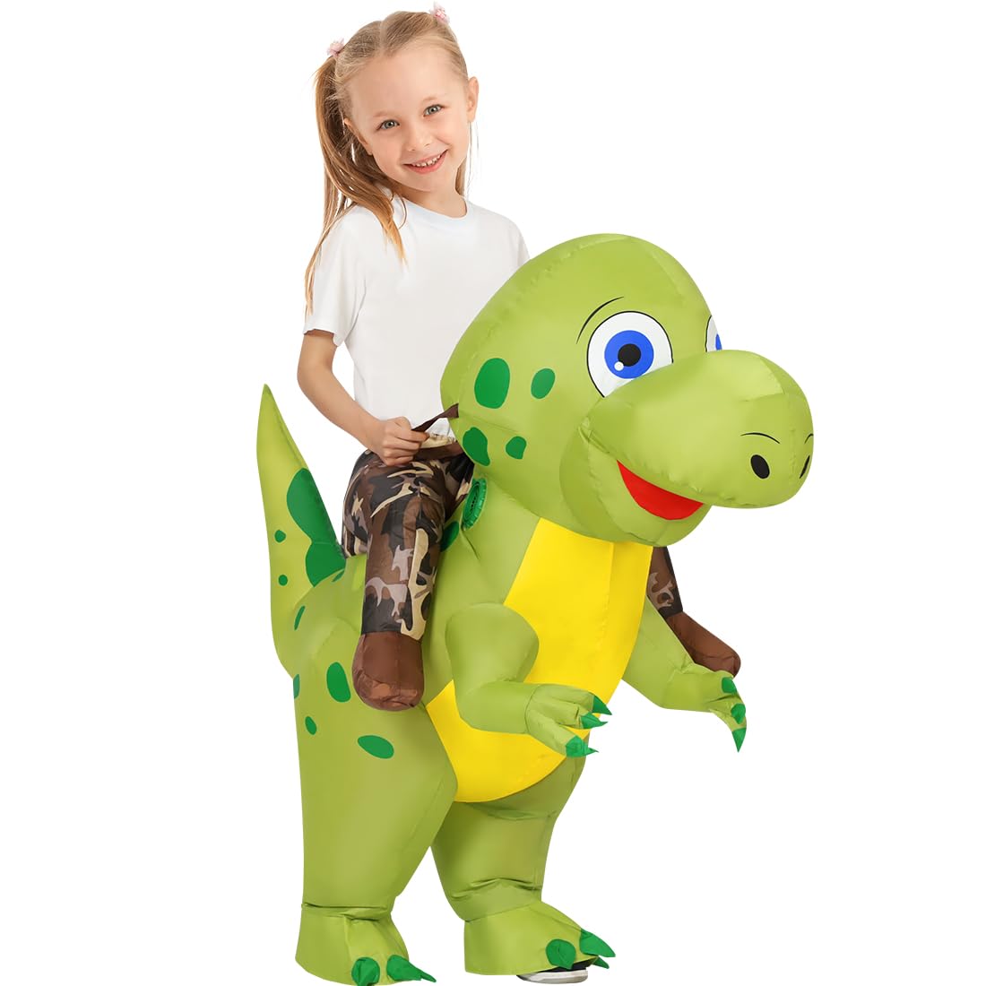 GOOSH Inflatable T-Rex Dinosaur Costume – Fun, Hilarious, and Realistic Blow-Up Dinosaur Outfit for Kids & Adults, Perfect for Halloween, Parties, and Special Events