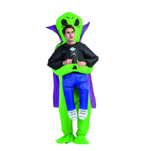 Load image into Gallery viewer, GOOSH Inflatable Costume for Adults, Halloween Costumes Men Women Alien Holding a Human, Blow Up Costume for Unisex

