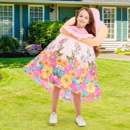 GOOSH Inflatable Headless Costume for Kids Halloween Dresses Costume Girls 48IN Funny Blow up Costume for Halloween Party Cosplay