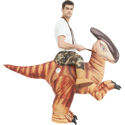 GOOSH Dinosaur Costume for Adults Halloween Costume Original Inflatable Dinosaur Blow Up Costumes for Halloween Holiday Party Cosplay Unisex
