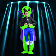 Load image into Gallery viewer, GOOSH Inflatable Costume for Adults, Halloween Costumes Men Women Alien Holding a Human, Blow Up Costume for Unisex
