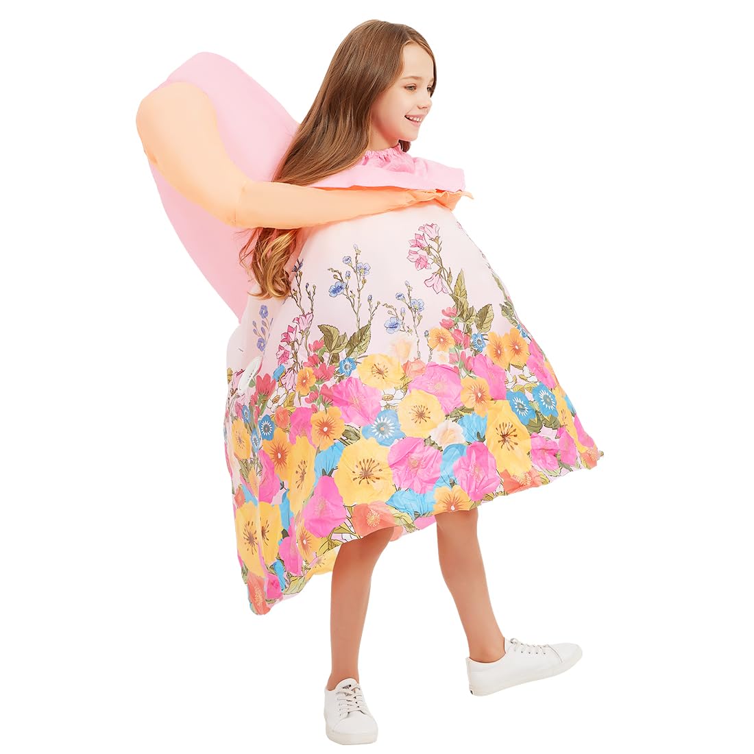 GOOSH Inflatable Headless Costume for Kids Halloween Dresses Costume Girls 48IN Funny Blow up Costume for Halloween Party Cosplay