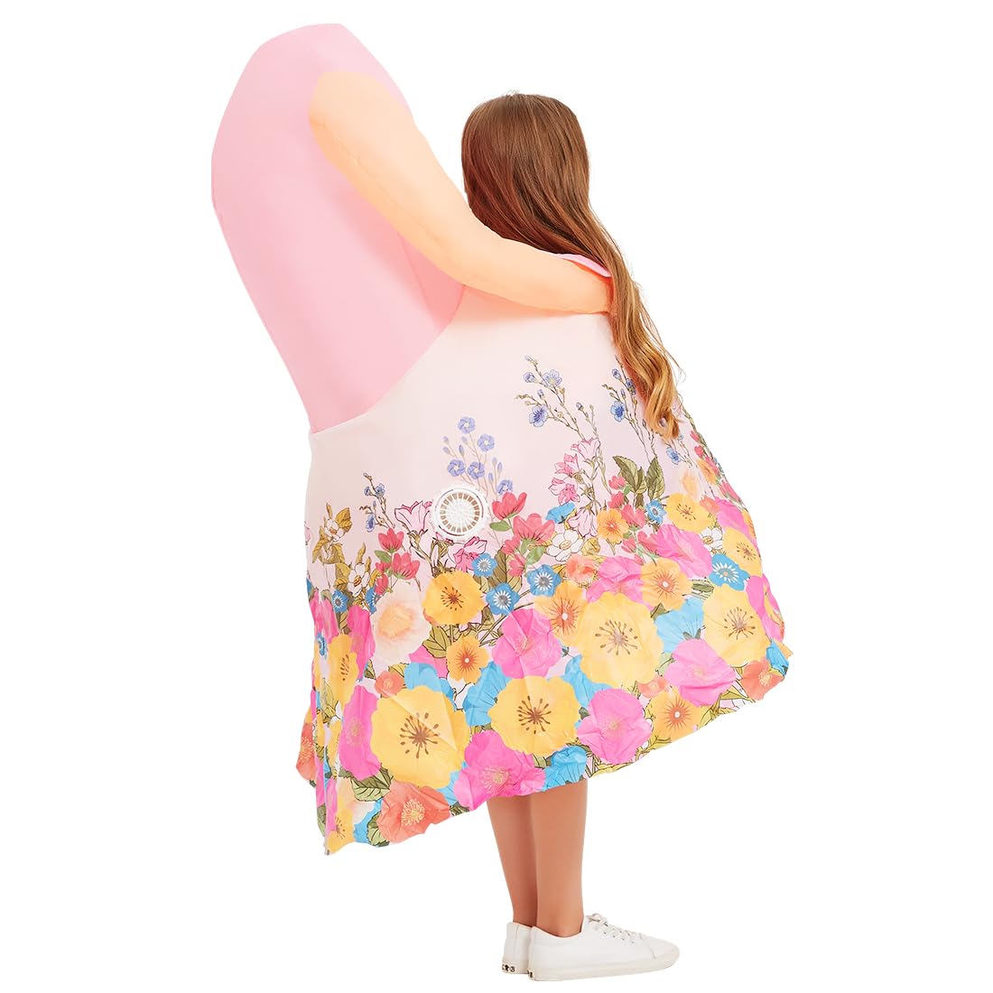 GOOSH Inflatable Headless Costume for Kids Halloween Dresses Costume Girls 48IN Funny Blow up Costume for Halloween Party Cosplay