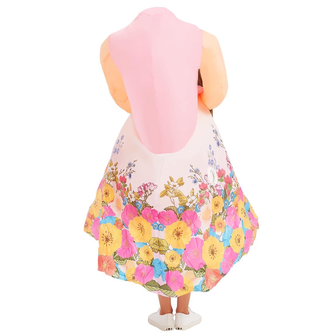 GOOSH Inflatable Headless Costume for Kids Halloween Dresses Costume Girls 48IN Funny Blow up Costume for Halloween Party Cosplay